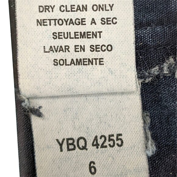 Women's Denim Blue Cotton Gold Button Front Sz. 6 Jacket 11g - Picture 8 of 9